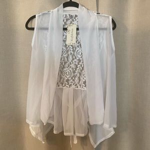White Lightweight Shrug XL